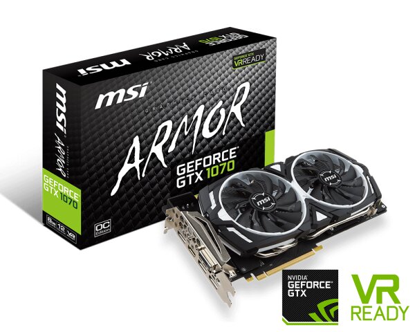 Msi Geforce Gtx 1070 Armor 8g Oc Geforce Gtx 1070 Armor 8g Oc